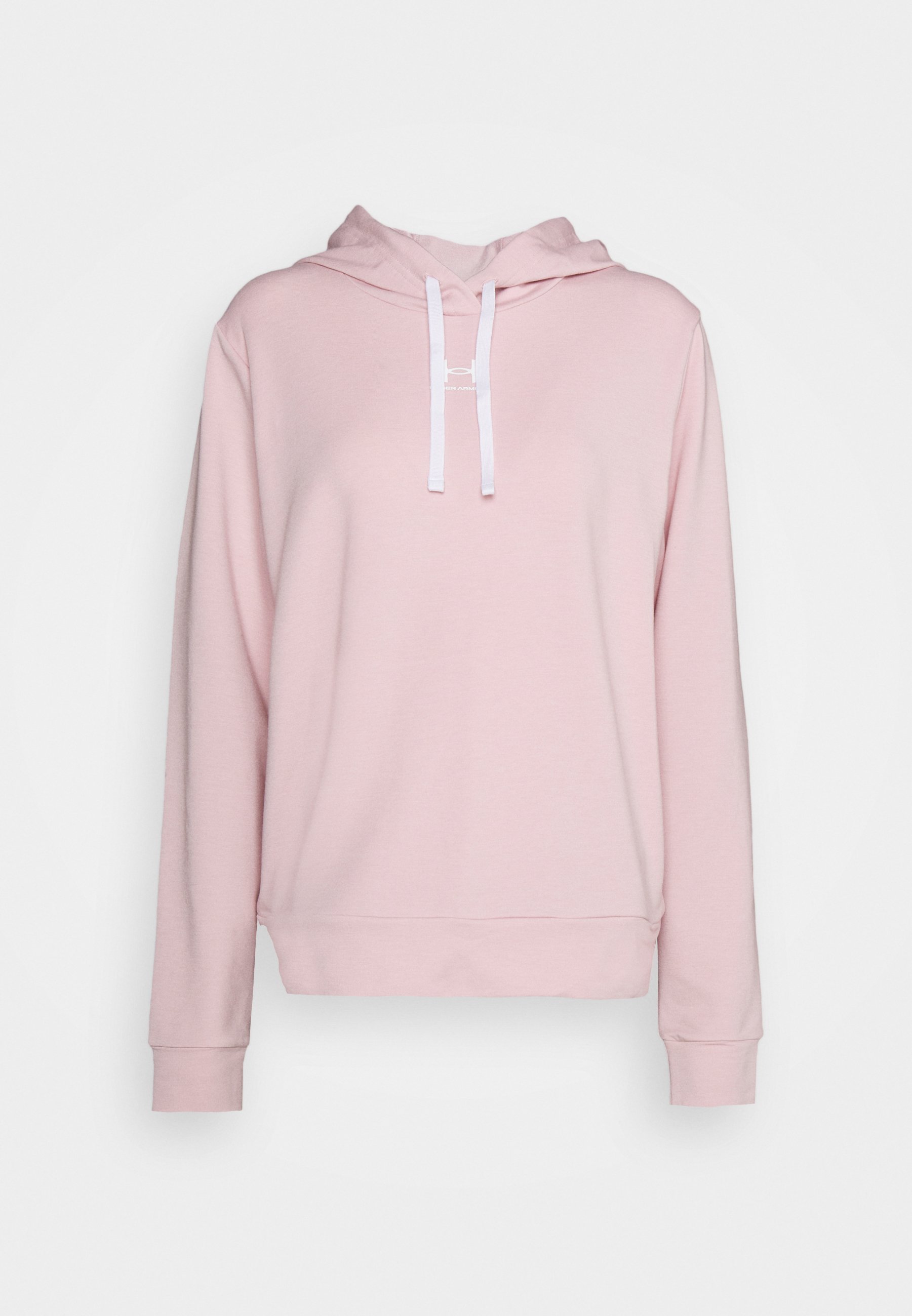 Under Armour RIVAL TERRY HOODIE - Kapuzenpullover - retro pink/white/pink
