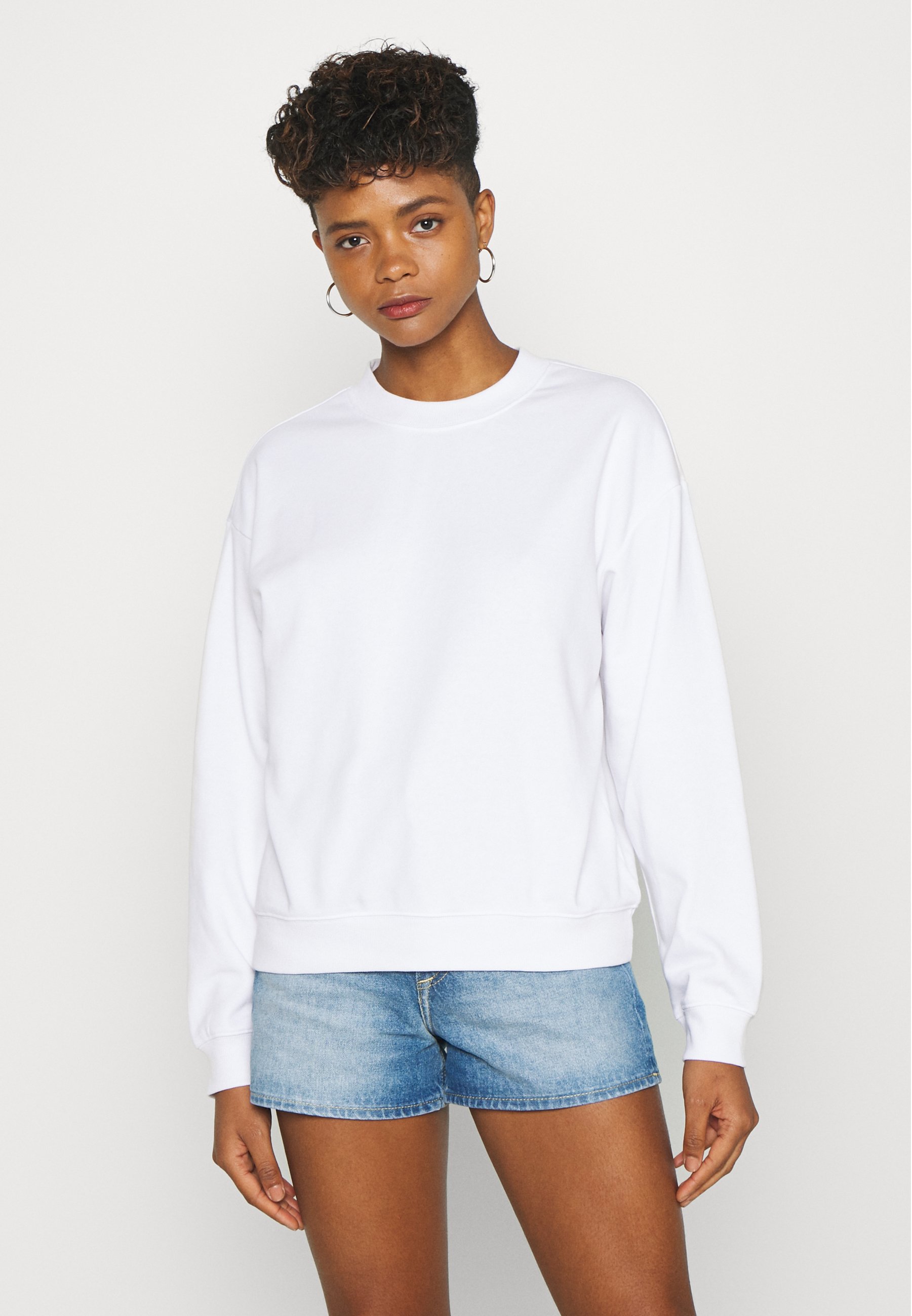 Monki Sweatshirt - white/weiß