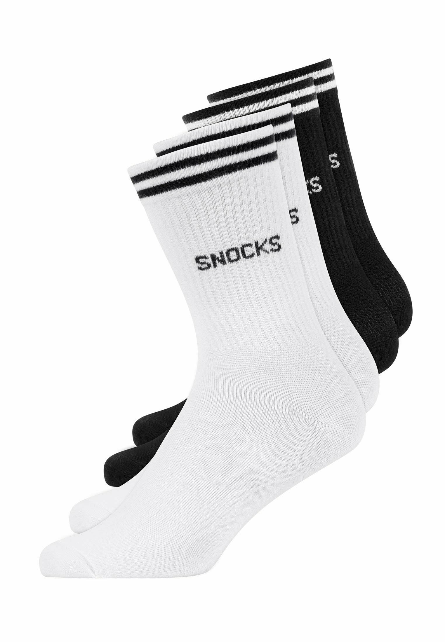 SNOCKS STREIFEN - Socken - schwarz-weiß/weiß
