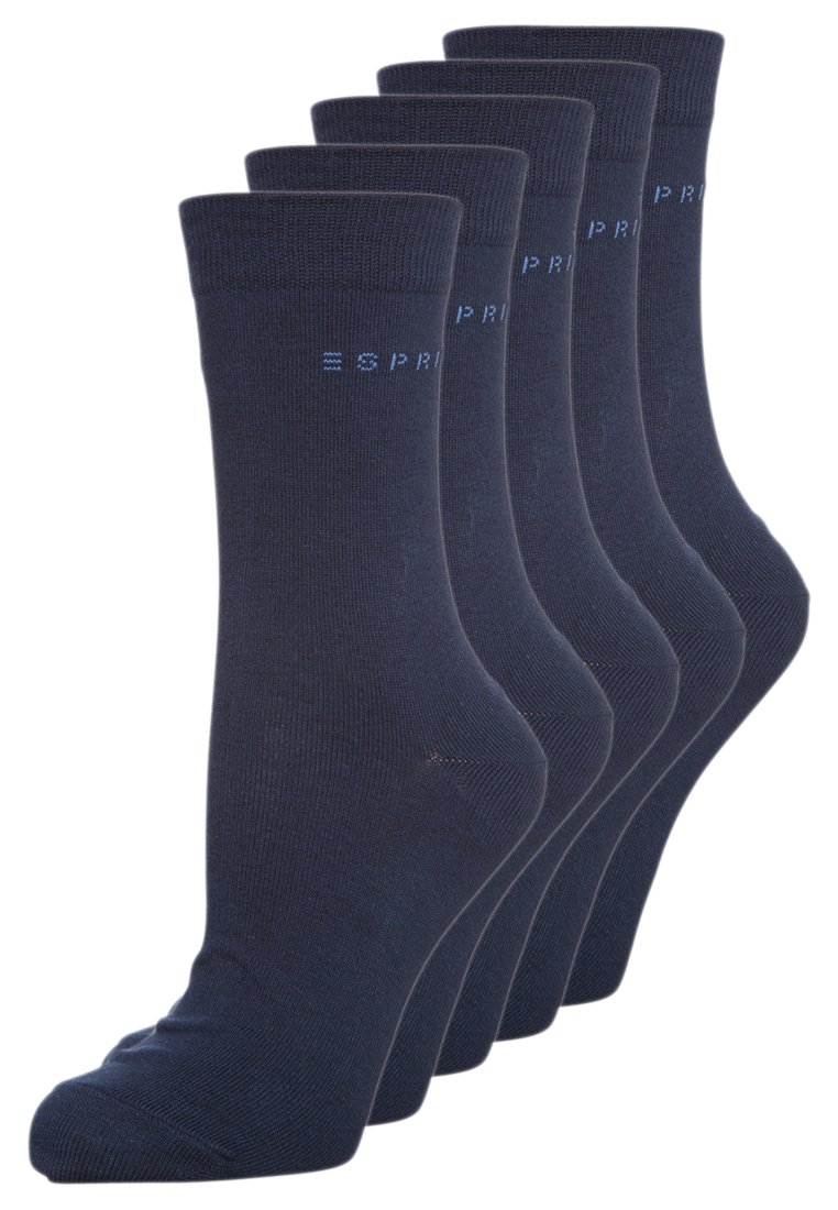 Esprit SOLID 5-PACK SUSTAINABLE COTTON-MIX - Socken - blau