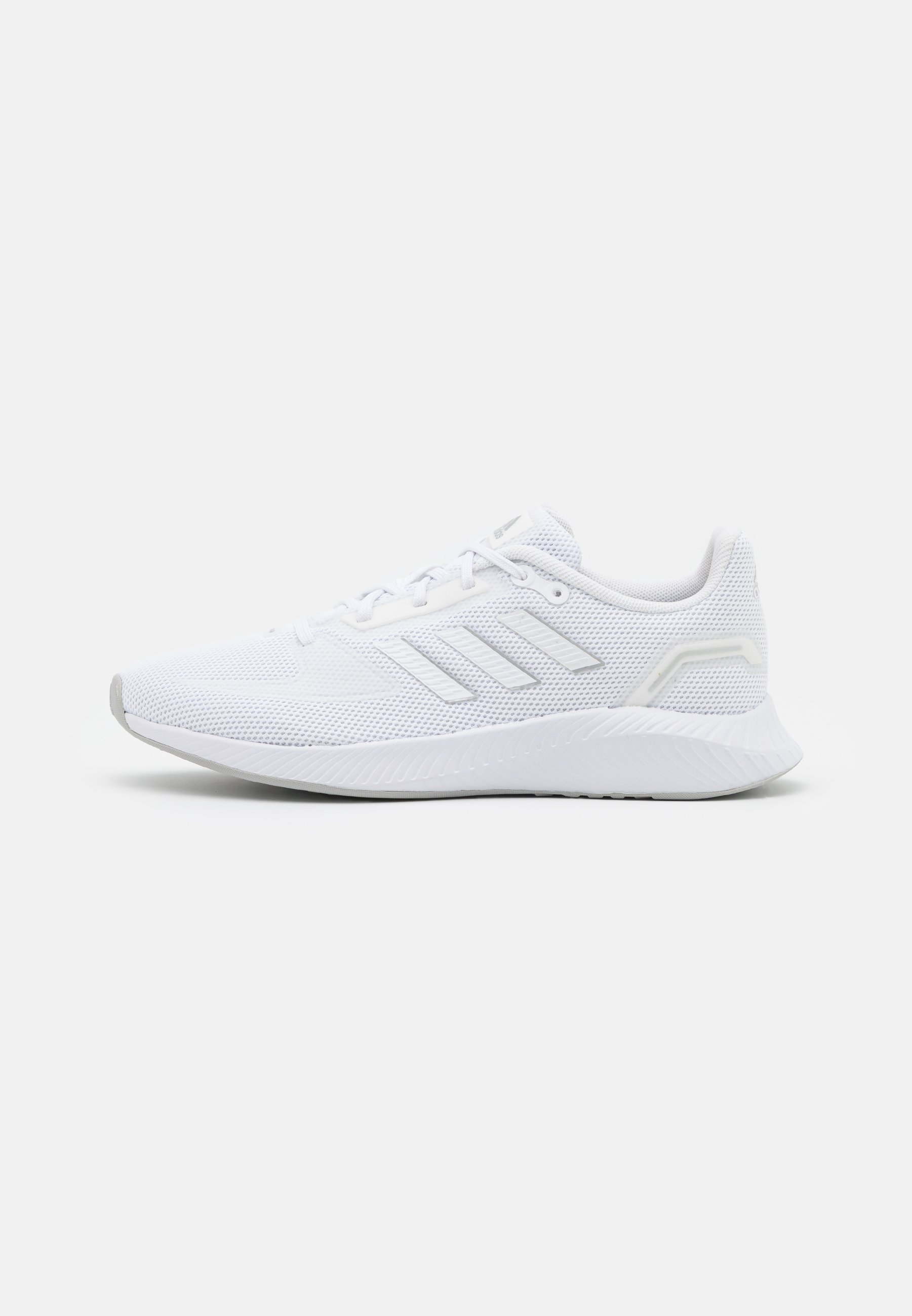 adidas Performance RUNFALCON 2.0 - Laufschuh Neutral - footwear white/silver metallic/weiß