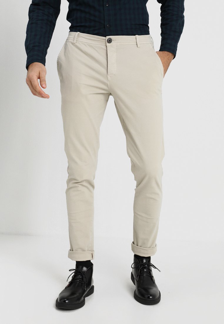 Selected Homme SLHSKINNY LUCA - Chino - silver lining/beige