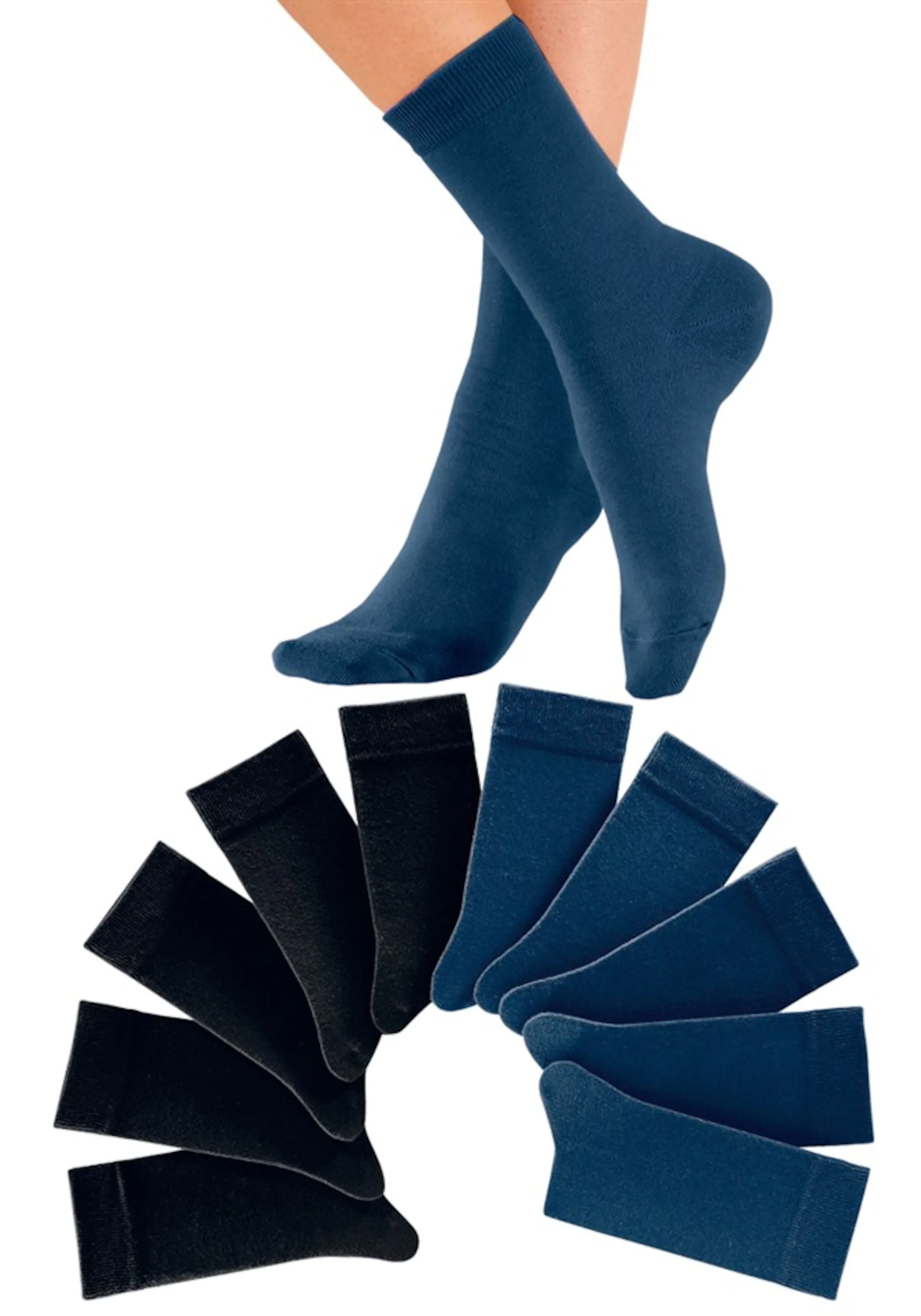 H.I.S Socken in Blau, Schwarz 