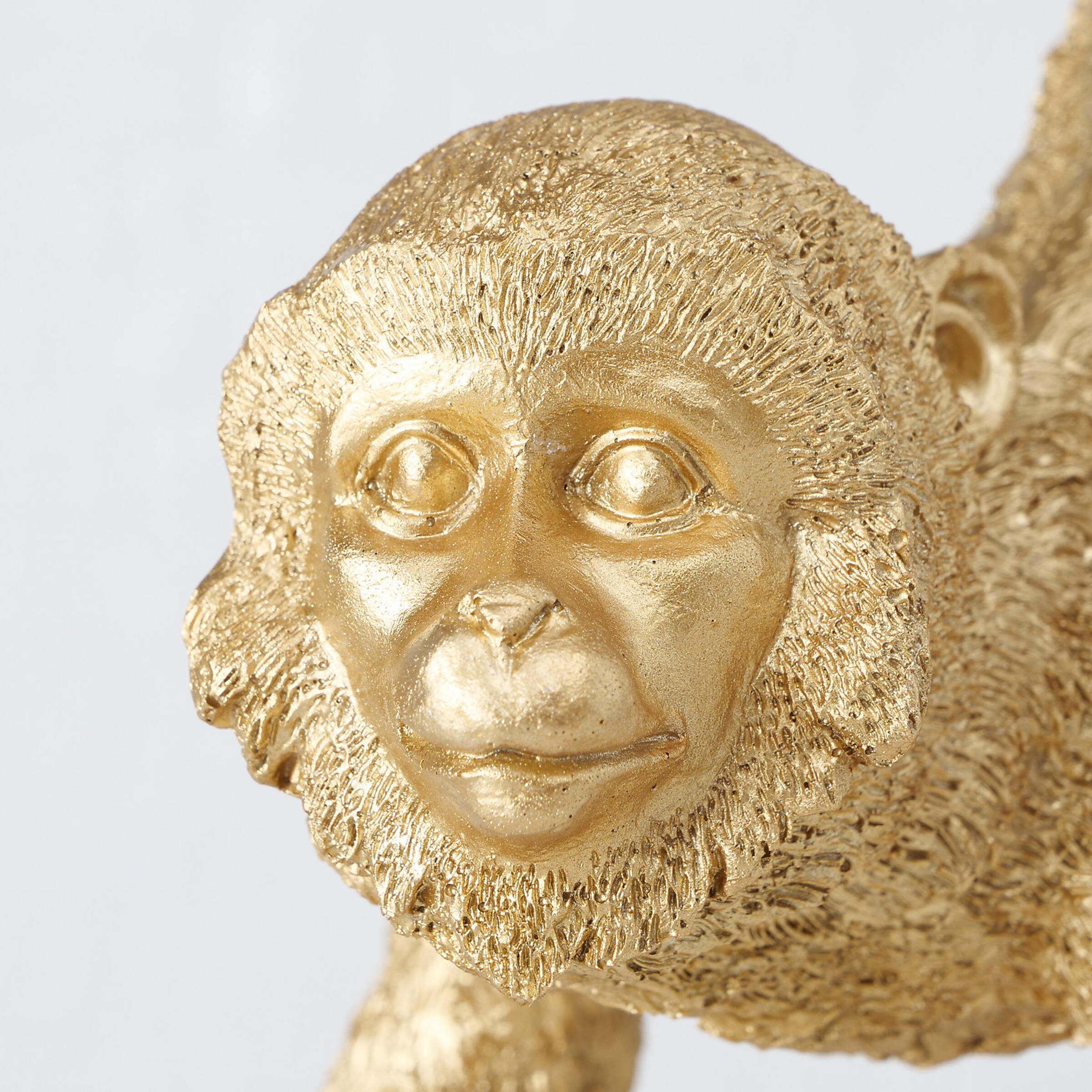 BOLTZE Figur "Affe Yorrick" L17 x B11 x H43 cm in Gold 