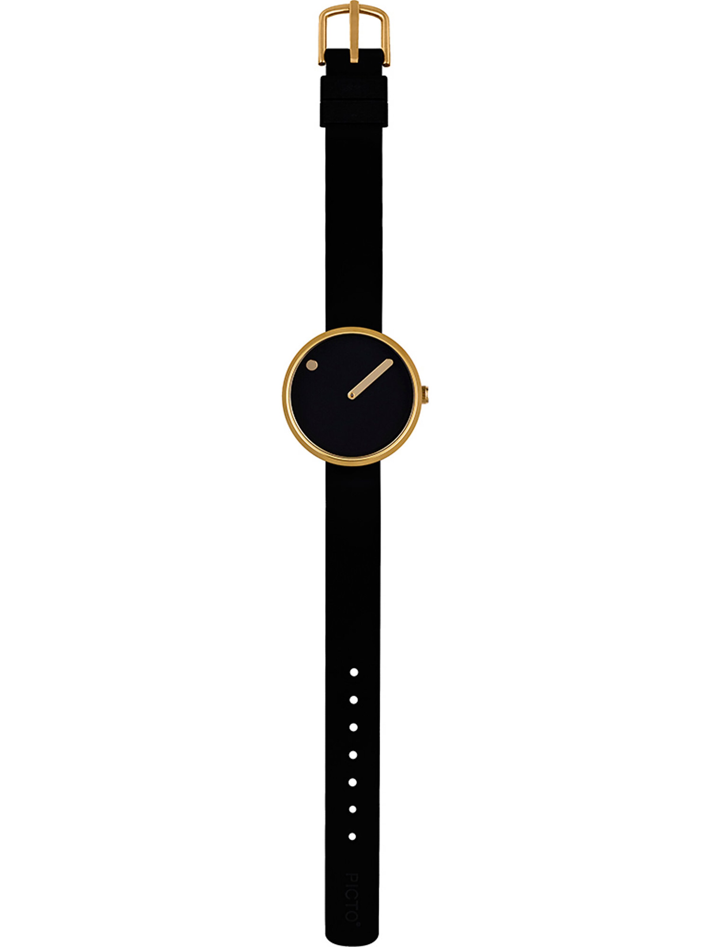 Picto Uhr in Gold 