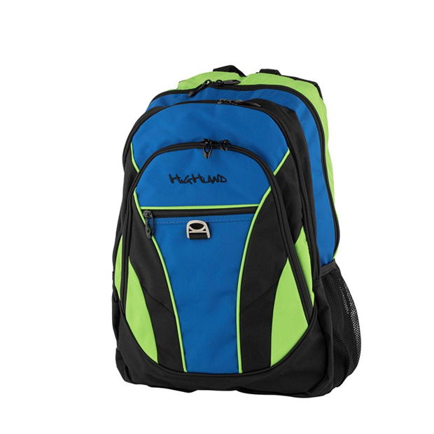 Highland Neon Tech Backpack Navy/Green