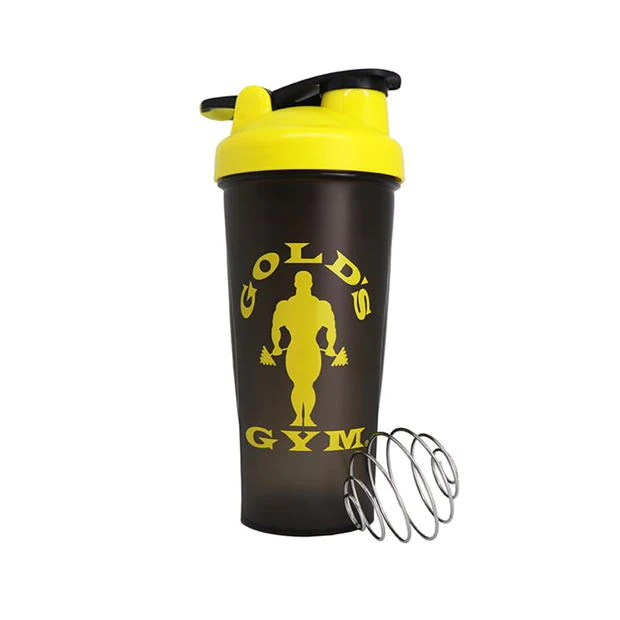 Golds Gym Plastic Shaker Bottle Black/Yellow